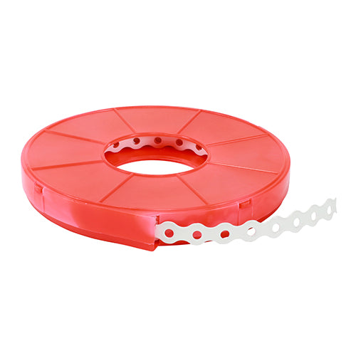 Coloured Fixing Band - White - 12mm x 10m - Bag of 1