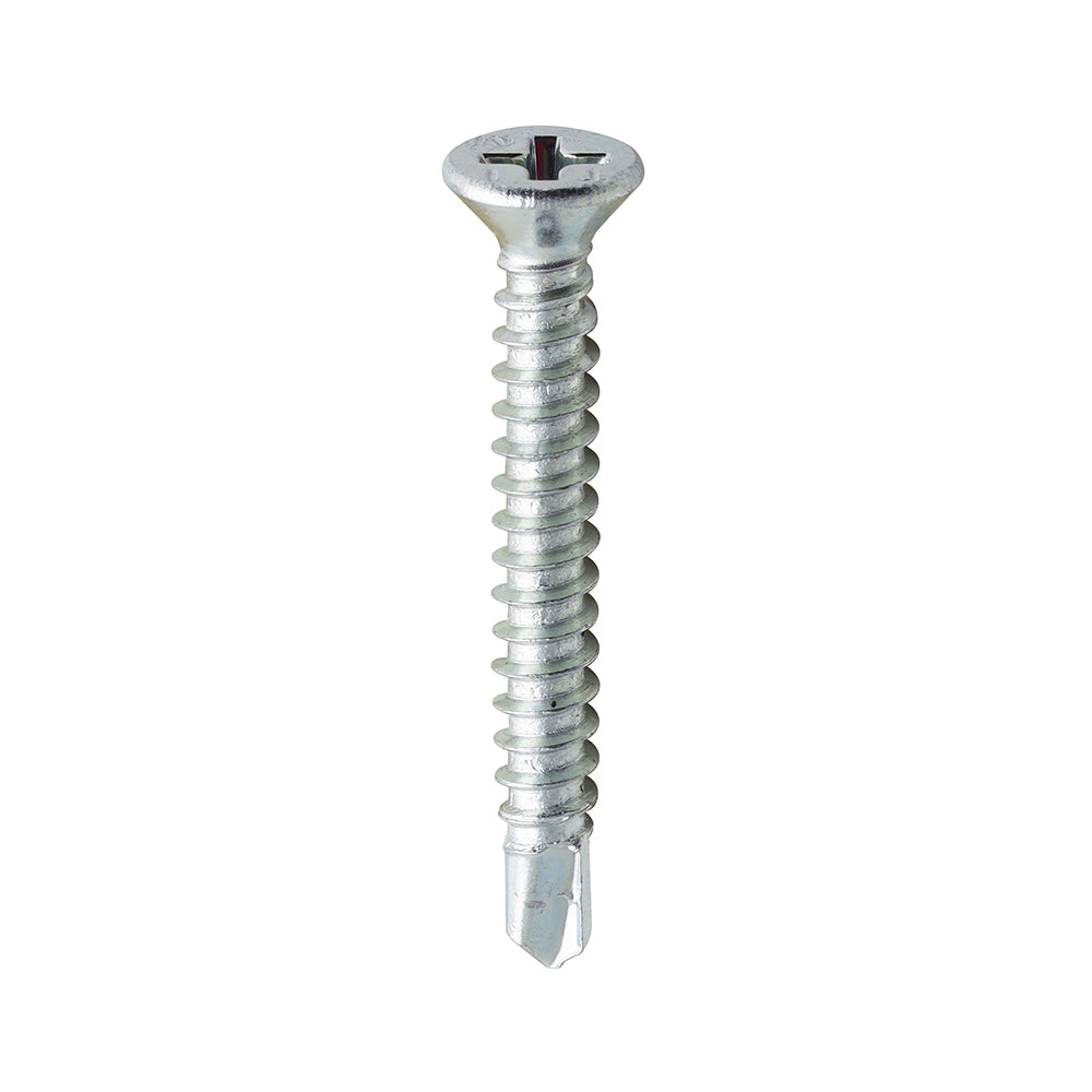 Window Fabrication Screws - Countersunk - PH - Self-Tapping - Self-Drilling Point - Zinc - 3.9 x 32 - Box of 1000