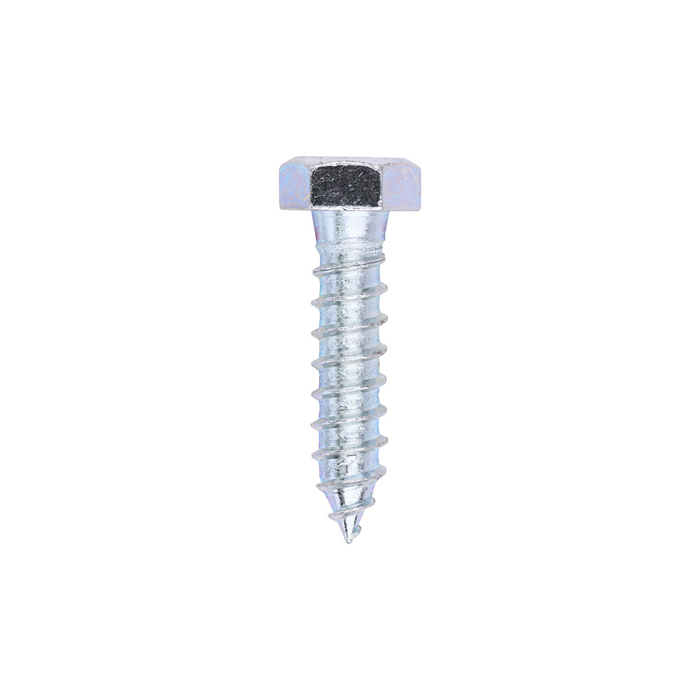 Coach Screws - Hex - Zinc - 12.0 x 50 - Box of 100