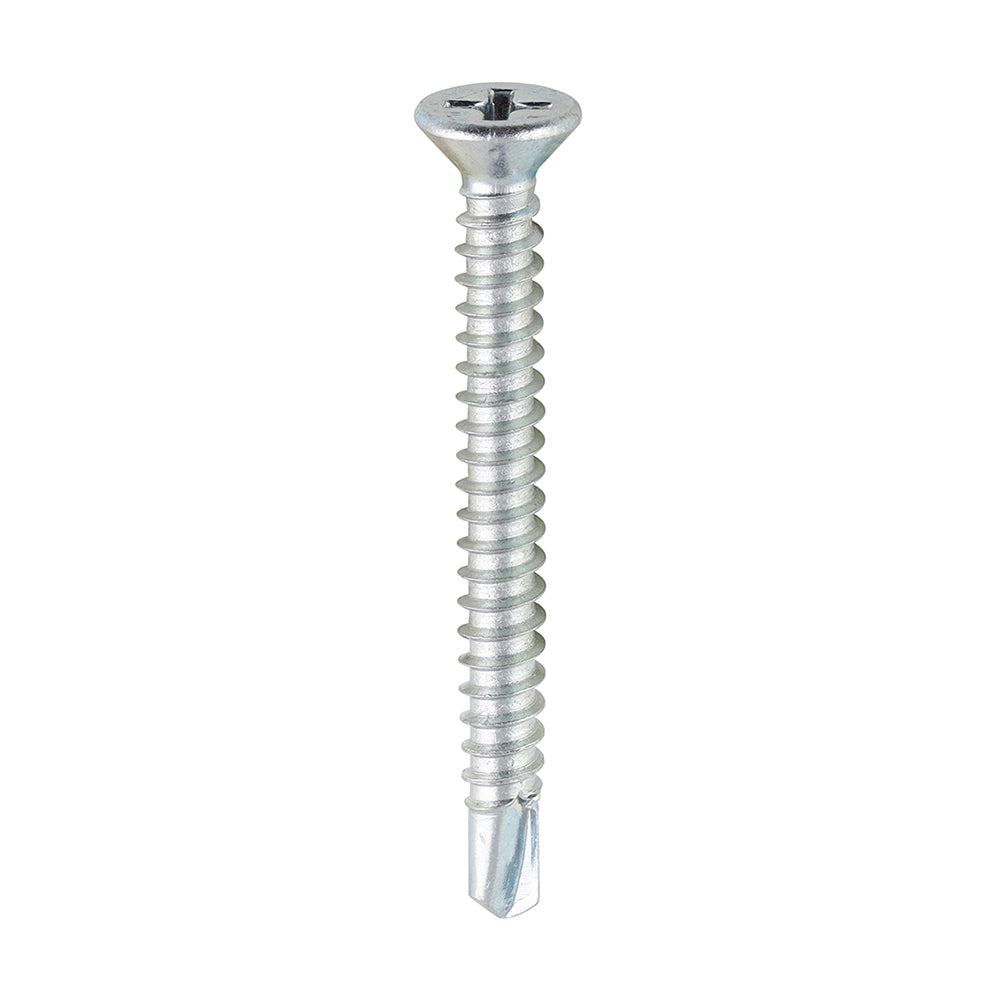 Window Fabrication Screws - Countersunk - PH - Self-Tapping - Self-Drilling Point - Zinc - 3.9 x 38 - Box of 1000