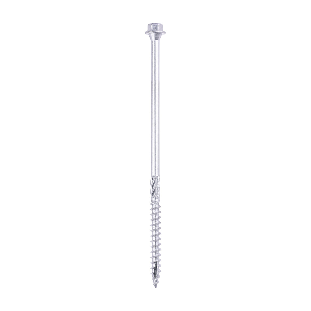 Timber Frame Construction & Landscaping Screws - Hex - A4 Stainless Steel - 6.7 x 150 - Tube of 25
