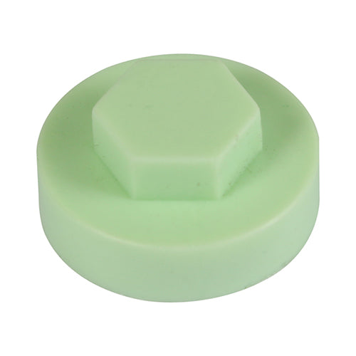 Hex Head Cover Caps - Eau de Nil - 16mm - Bag of 1000