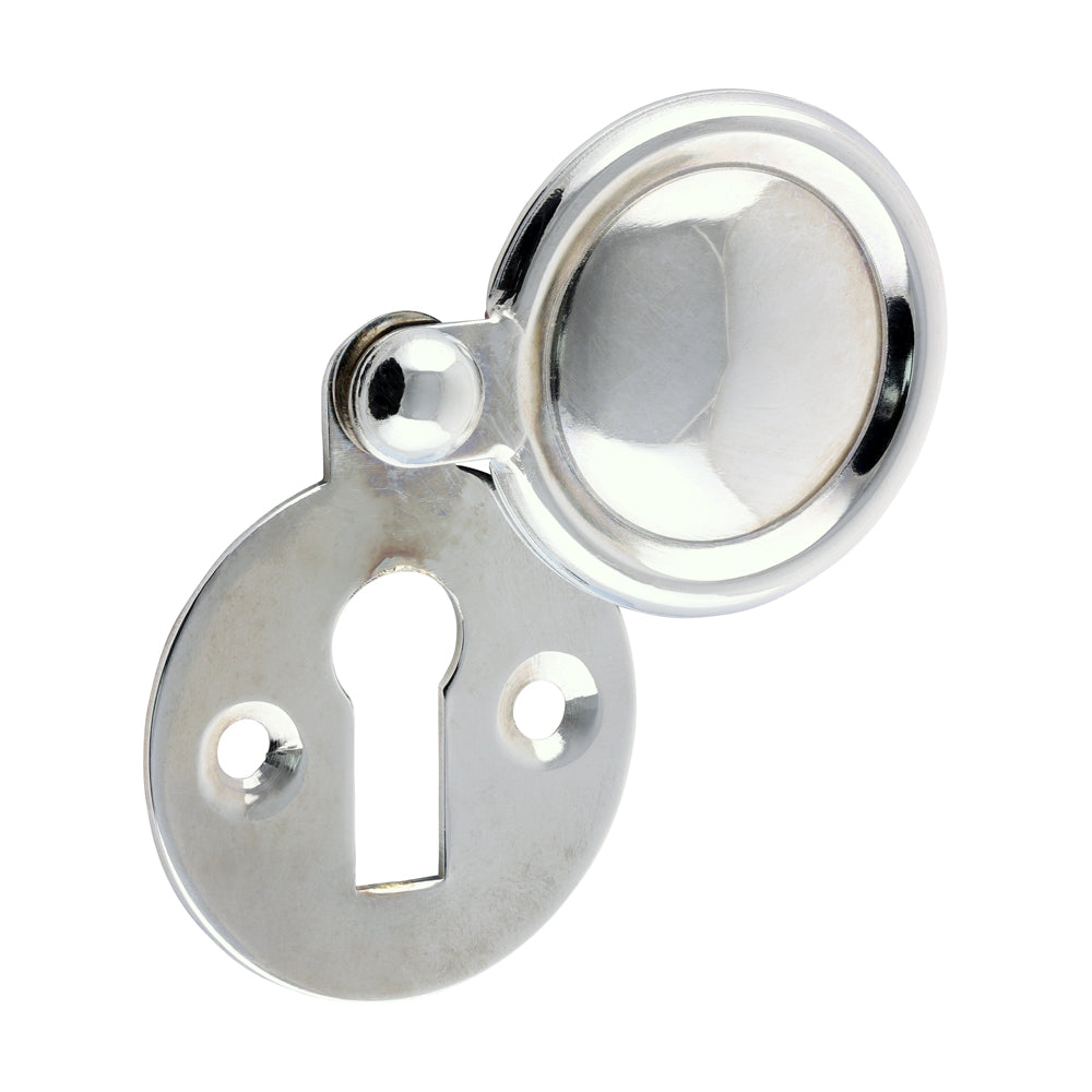 Pair of Traditional Pattern Escutcheon - Polished Chrome - 32mm - TIMpac of 1
