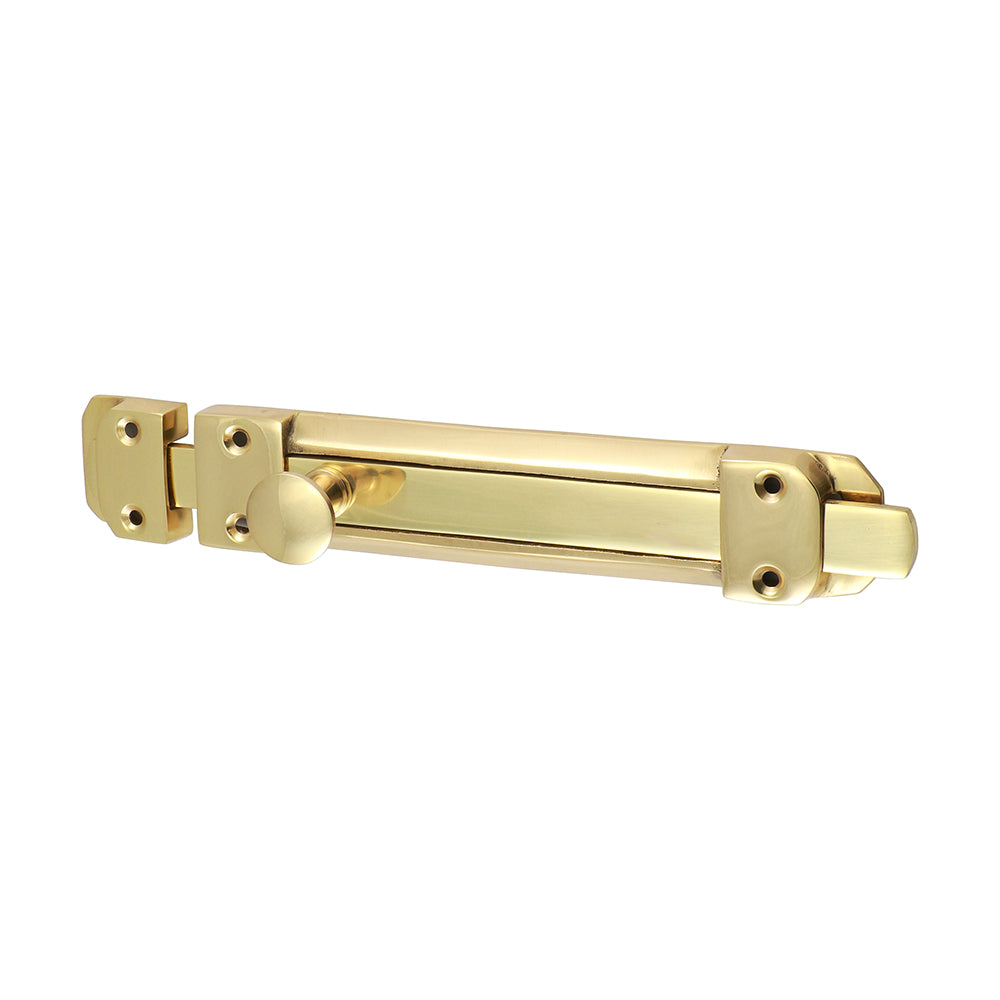 Contract Flat Section Bolt - Polished Brass - 210 x 35mm - TIMpac of 1