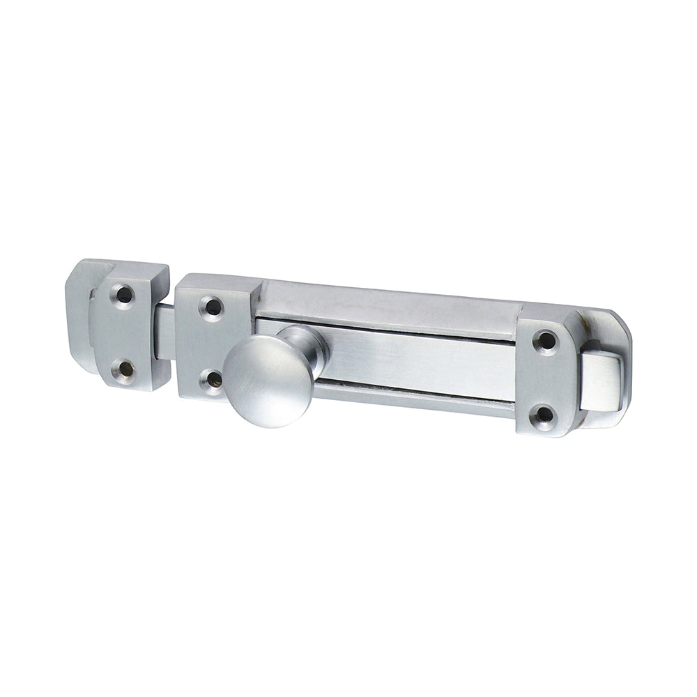 Contract Flat Section Bolt - Satin Chrome - 135 x 30mm - TIMpac of 1