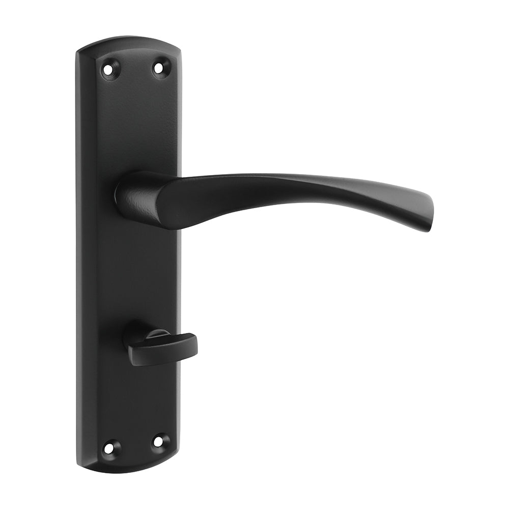 Zeta Bathroom Handles - Matt Black - 175 x 45 - Blister Pack of 1