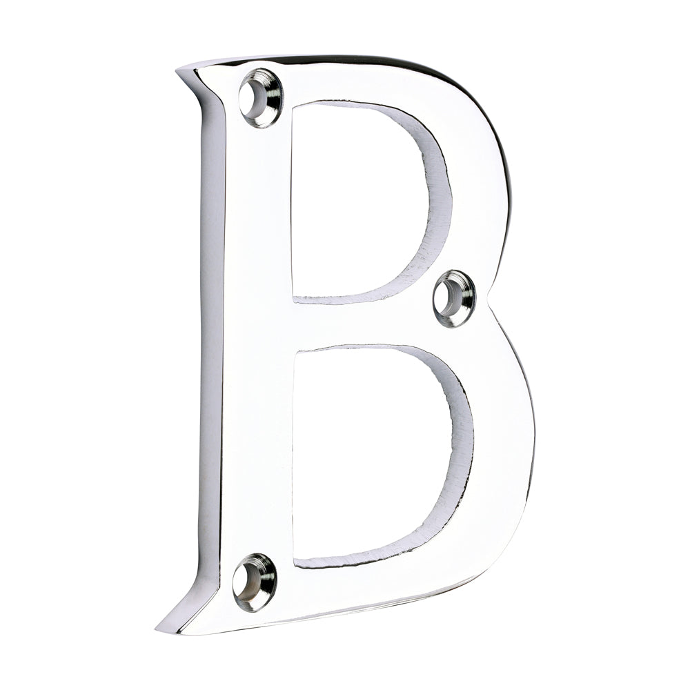 Door Letter B - Polished Chrome - 64mm - TIMpac of 1