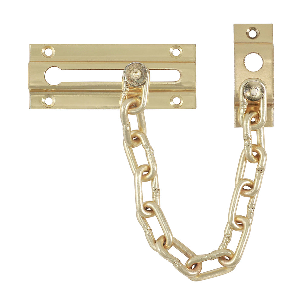 Door Chain - Electro Brass - 85mm - Bag of 1