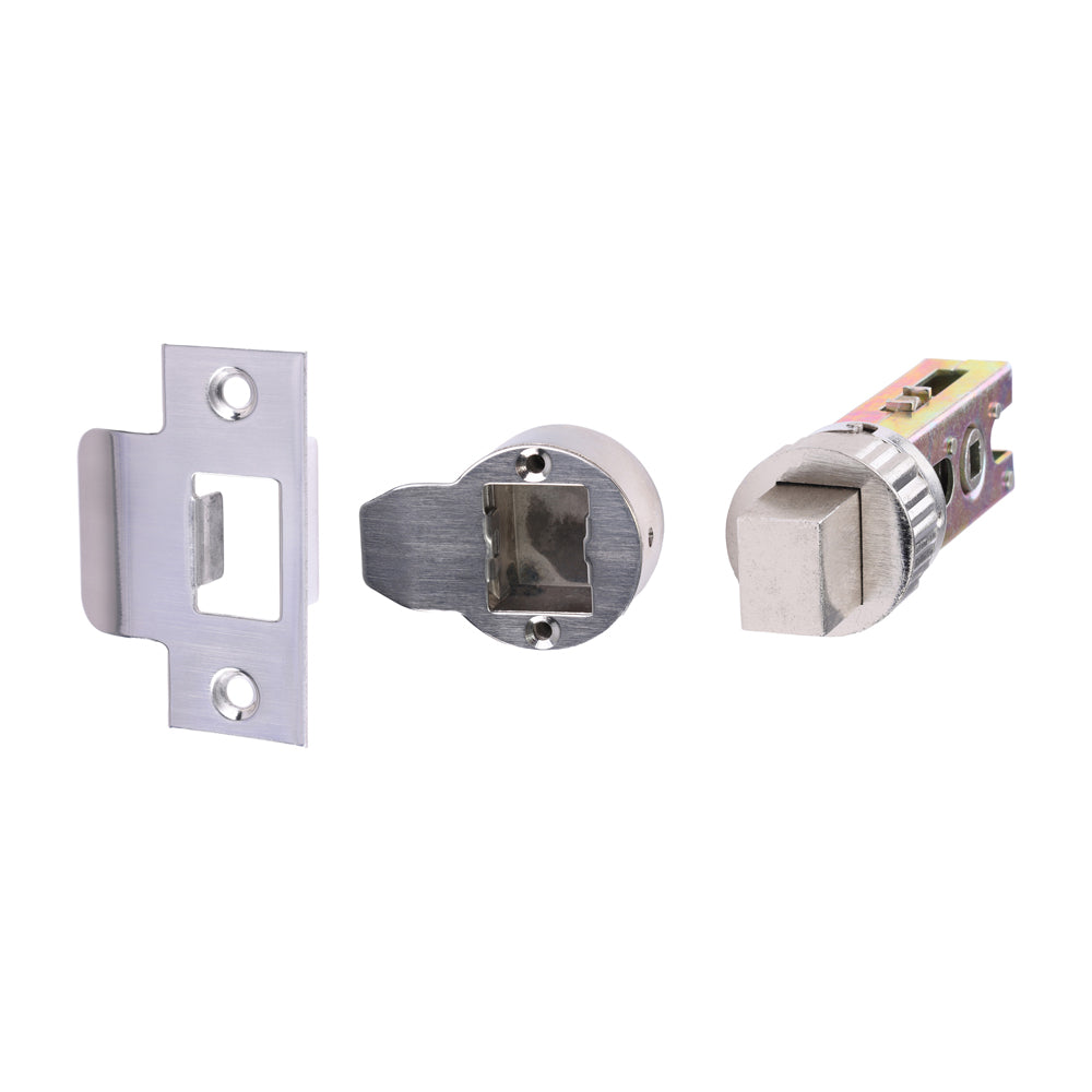 Quick Fit Round Deadbolt - Nickel - 64 case / 45 backset - TIMpac of 1
