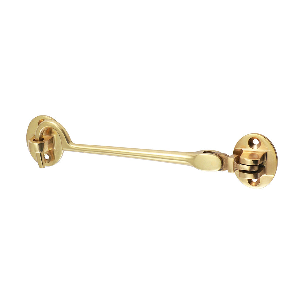 Cabin Hook - Polished Brass - 150mm - Bag of 1