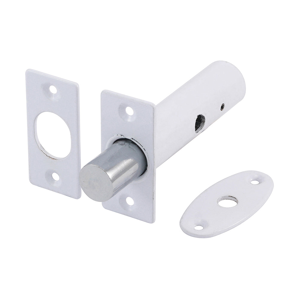 Door Rack Bolts - White - 60mm - TIMpac of 2