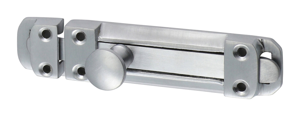 Contract Flat Section Bolt - Satin Chrome - 110 x 25mm - Bag of 1