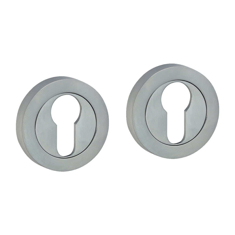 Euro Profile Escutcheon - Satin Chrome - 51mm - Blister Pack of 1