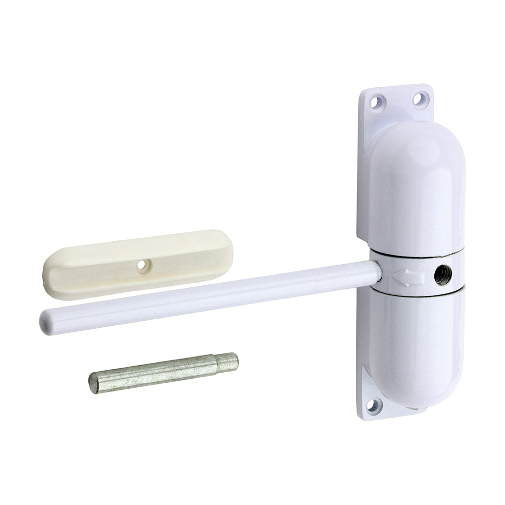 Spring Door Closer - Epoxy White - White - Box of 1