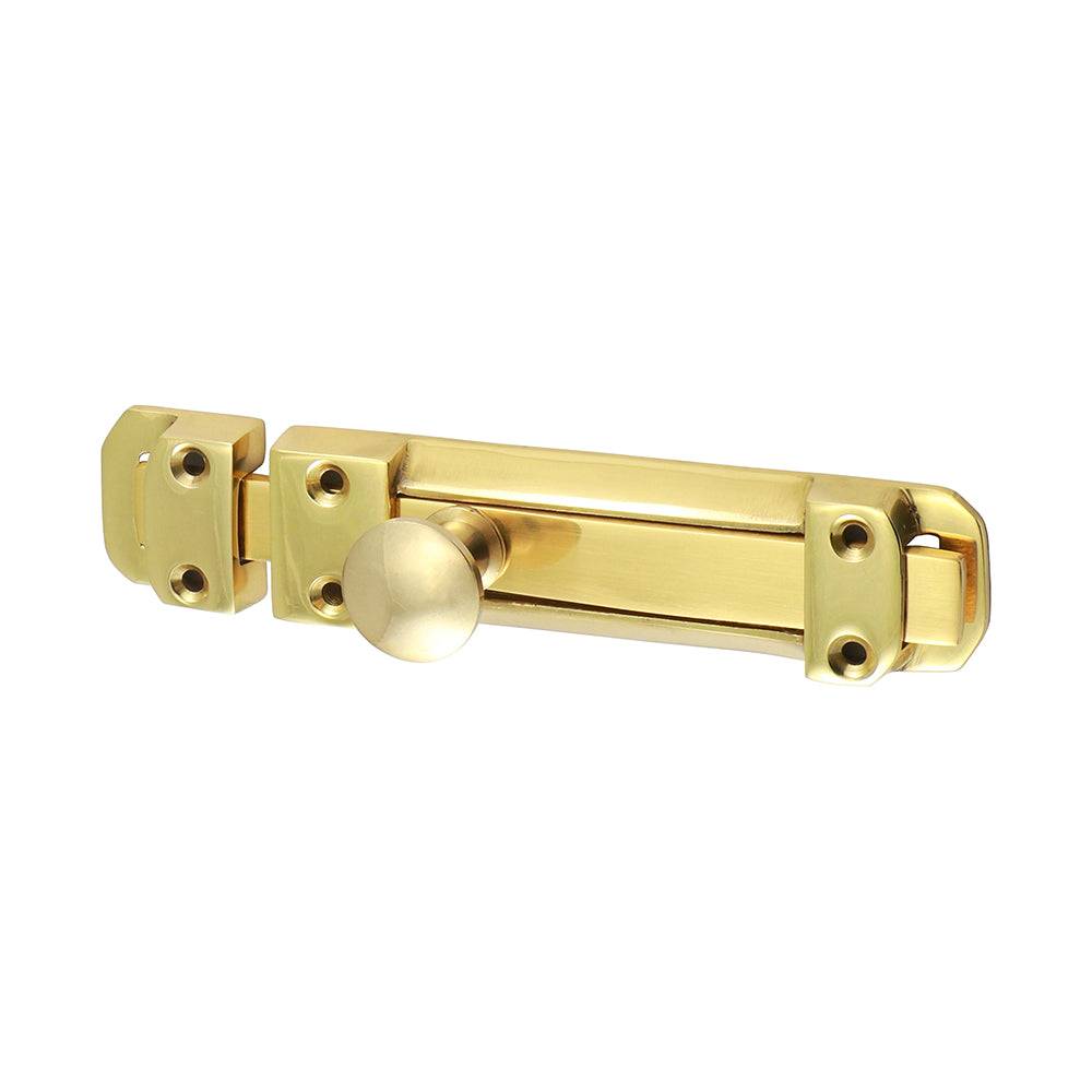 Contract Flat Section Bolt - Polished Brass - 135 x 30mm - TIMpac of 1