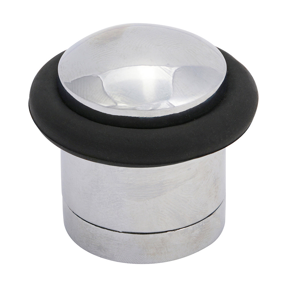 Cylinder Door Stop - Polished Chrome - 41mm - Bag of 1