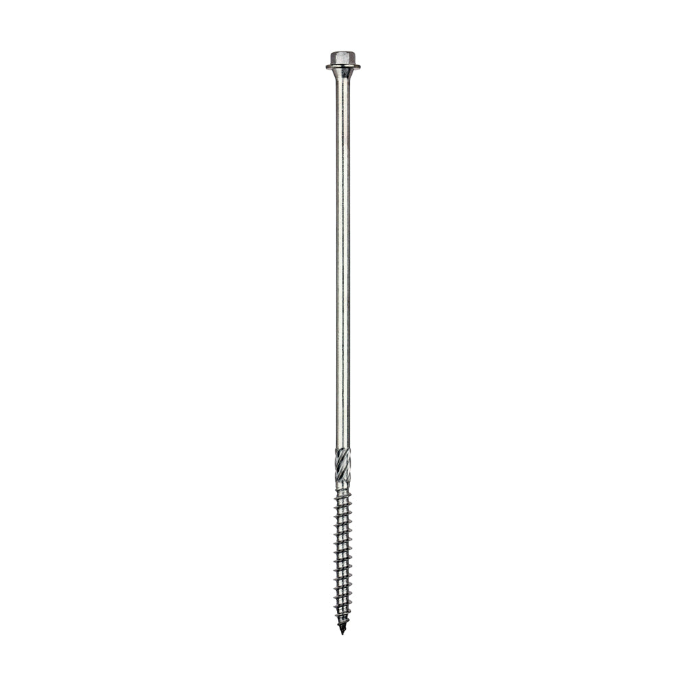 Timber Frame Construction & Landscaping Screws - Hex - A4 Stainless Steel - 6.7 x 200 - Tube of 25