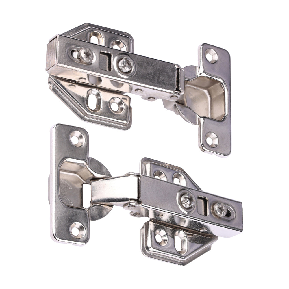 Clip-On Cabinet Hinges - Nickel - 90 Degree - Bag of 1