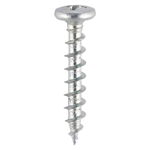 Window Fabrication Screws - Friction Stay - Shallow Pan Countersunk - PH - Single Thread - Gimlet Point - Zinc - 4.3 x 16 - Box of 1000