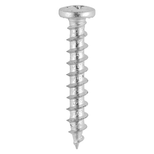 Window Fabrication Screws - Friction Stay - Shallow Pan with Serrations - PH - Single Thread - Gimlet Tip - Stainless Steel - 4.8 x 20 - Box of 1000