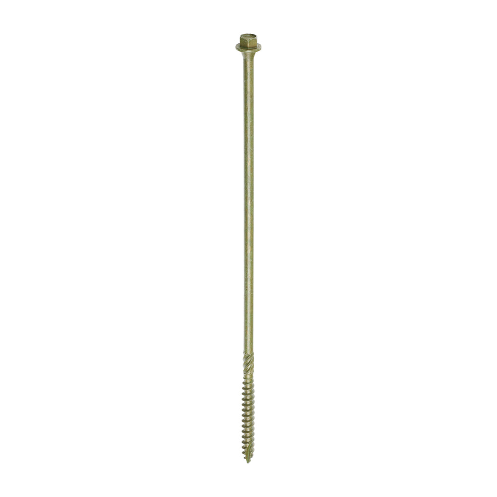 Timber Frame Construction & Landscaping Screws - Hex - Exterior - Green Organic - 6.7 x 225 - Box of 50