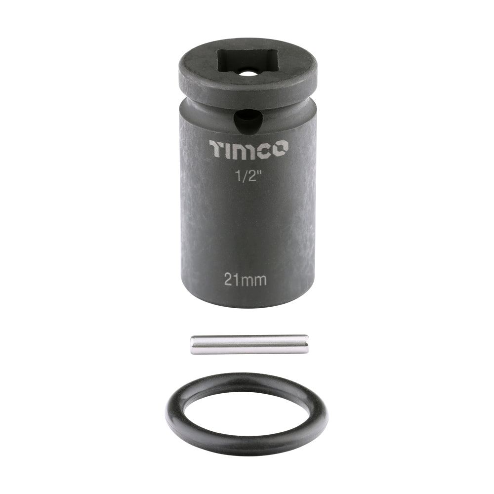 Scaffolders Short Impact Socket - 21 x 52mm - Box of 1