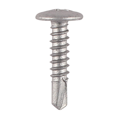 Metal Construction Sheet & Framing Screws - PH - Low Profile Wafer - Exterior - Silver Organic - 4.8 x 22 - Box of 200