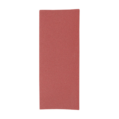 1/3 Sanding Sheets - 180 Grit - Red - Unpunched - 93 x 230mm - Pack of 5