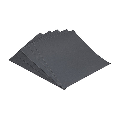 Wet & Dry Sanding Sheets - Mixed - Black - 230 x 280mm (180/320) - Pack of 5
