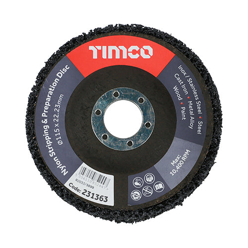 Nylon Stripping & Preparation Disc - 115 x 22.23 - Pack of 1