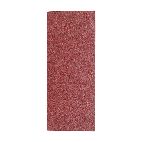 1/3 Sanding Sheets - 60 Grit - Red - Unpunched - 93 x 230mm - Pack of 5