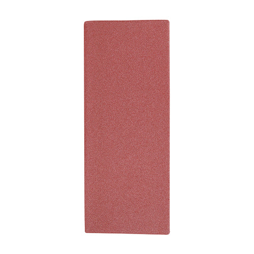 1/3 Sanding Sheets - 120 Grit - Red - Unpunched - 93 x 230mm - Pack of 5