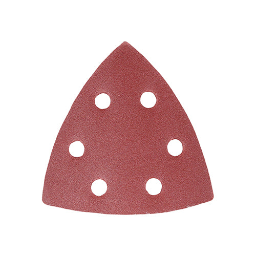 Delta Sanding Pads - 240 Grit - Red - 95 x 95mm - Pack of 5