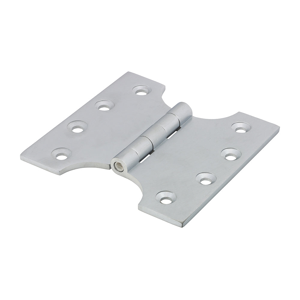 Parliament Hinge (488) - Solid Brass - Satin Chrome - 102 x 100 - Box of 1