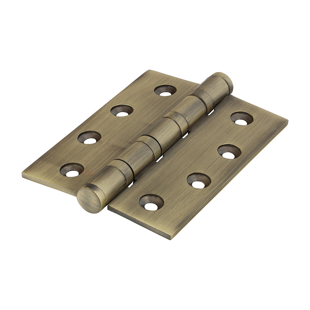 Performance Ball Race Hinge - Solid Brass - Antique Brass - 102 x 76 - Box of 1
