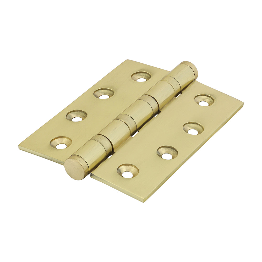 Performance Ball Race Hinge - Solid Brass - Polished Brass - 102 x 76 - Box of 1