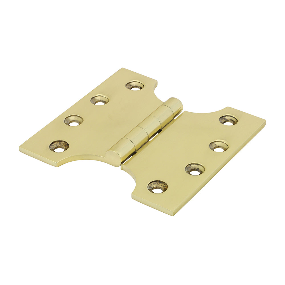Parliament Hinge (488) - Solid Brass - Polished Brass - 102 x 100 - Box of 1