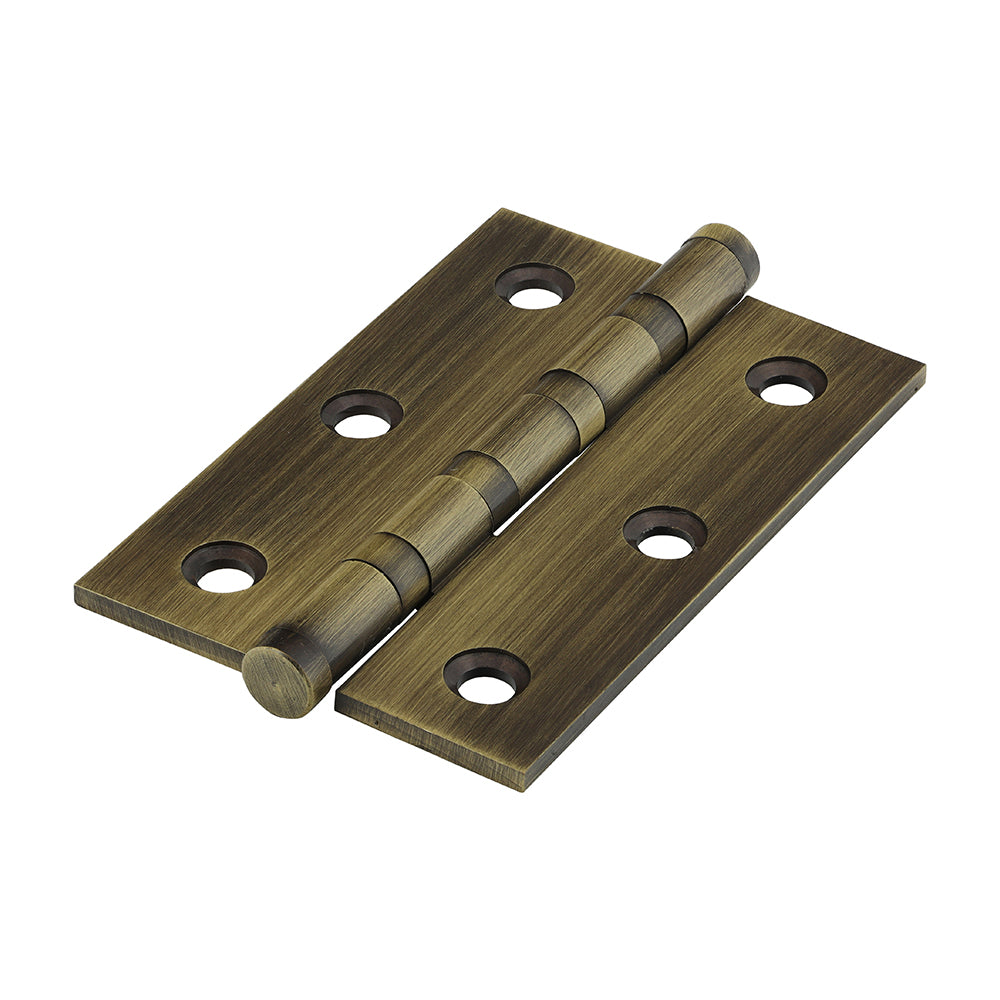 Performance Ball Race Hinge - Solid Brass - Antique Brass - 76 x 50 - Box of 1