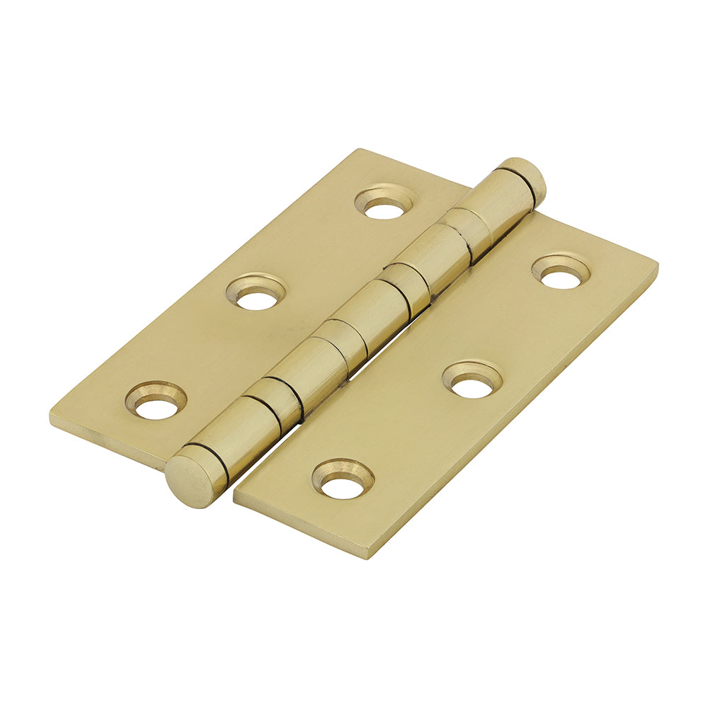 Performance Ball Race Hinge - Solid Brass - Polished Brass - 76 x 50 - Box of 1