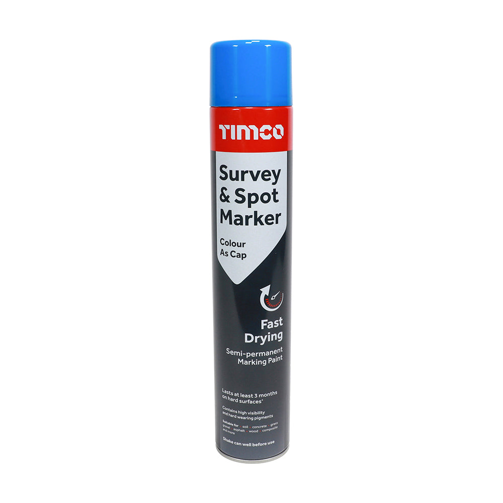 Survey & Spot Marker - Blue - 750ml - Can of 1