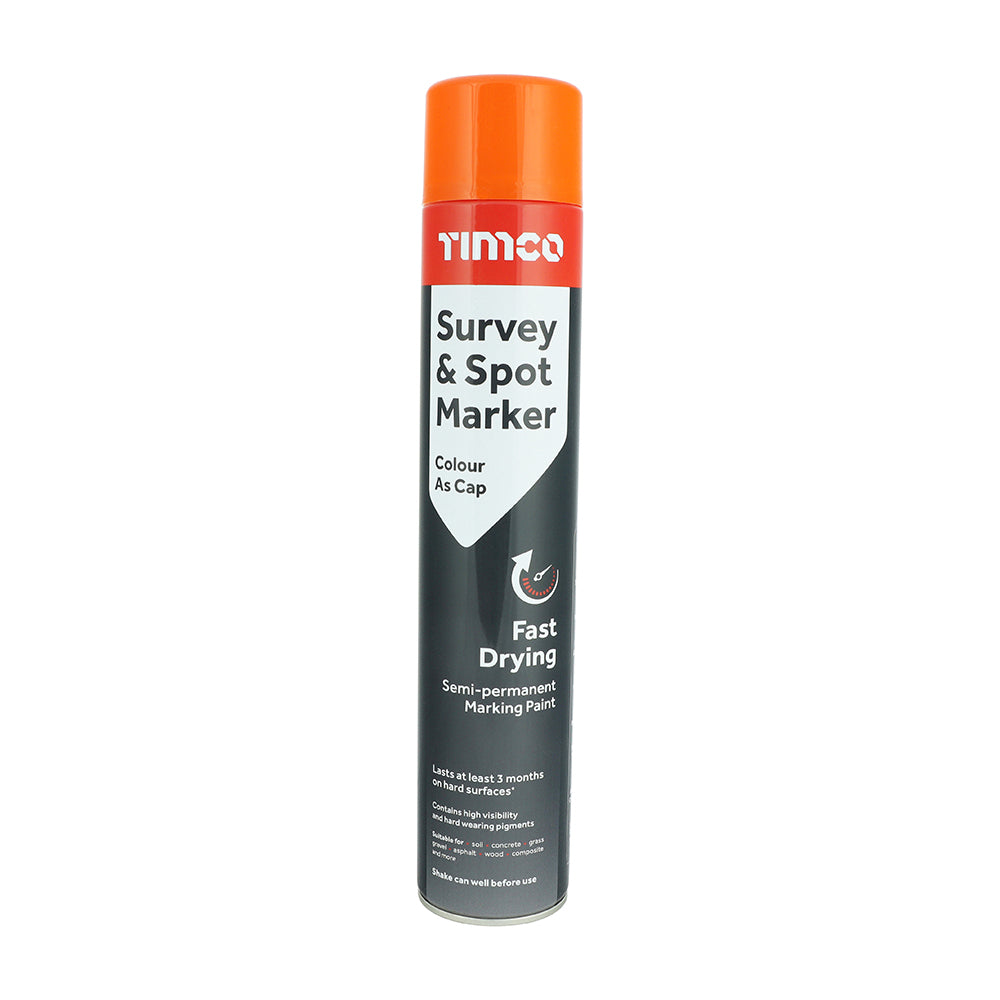 Survey & Spot Marker - Orange - 750ml - Can of 1
