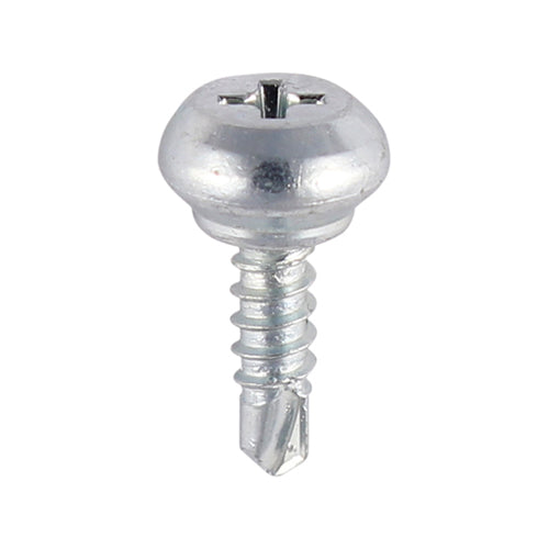 Weather Bar Screws - Nipple Head - PH - Self-Tapping Thread - Self-Drilling Point - Zinc - 4.0 x 13 - Box of 1000