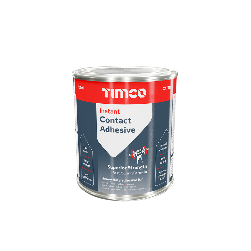 Instant Contact Adhesive - Liquid - 500ml - Tin of 1