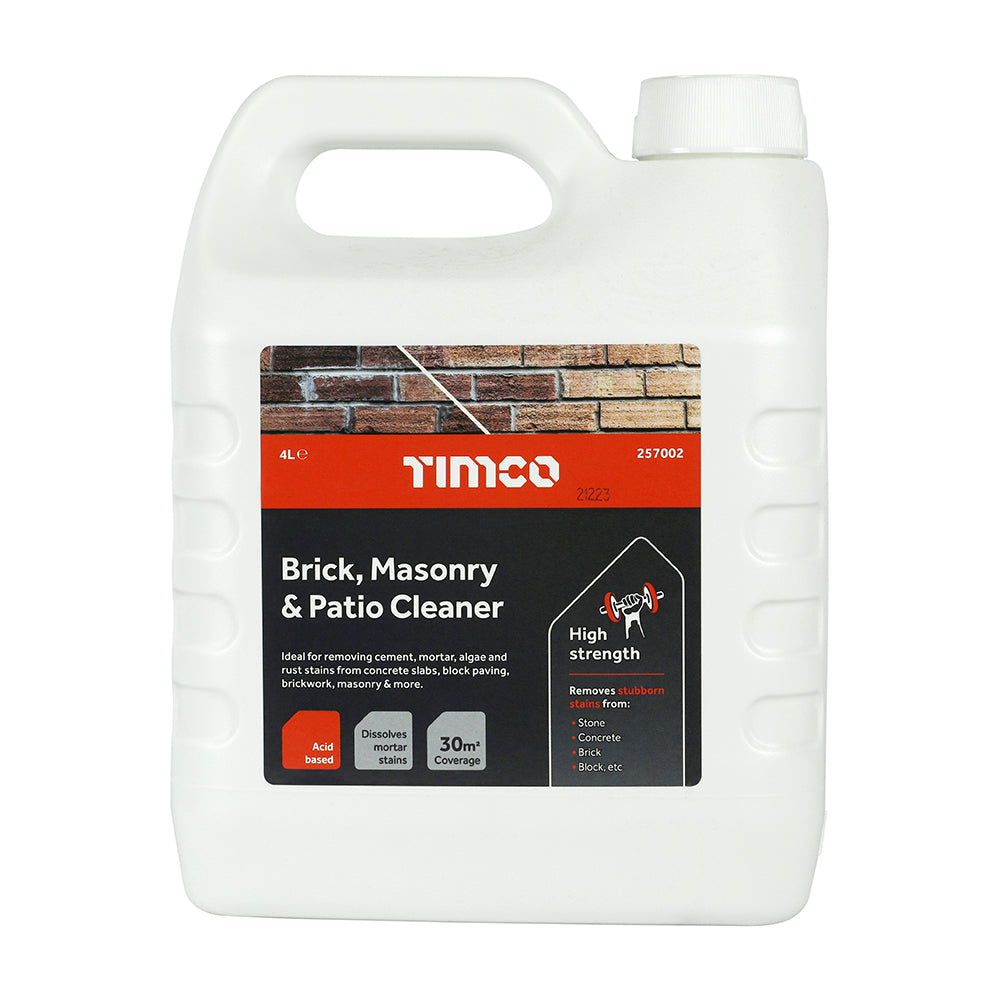 Brick, Masonry & Patio Cleaner - 4L - Bottle of 1