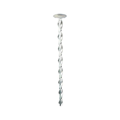 Helical Flat Roof Fixing - Zinc - 8.0 x 220 - Bag of 25