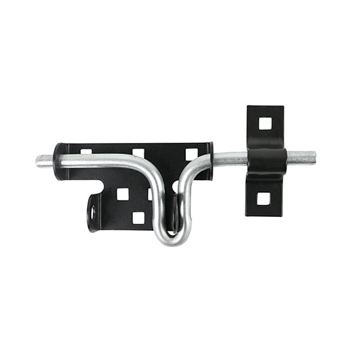 Slide Action Padbolt - Black - 7 5/16" - TIMbag of 1