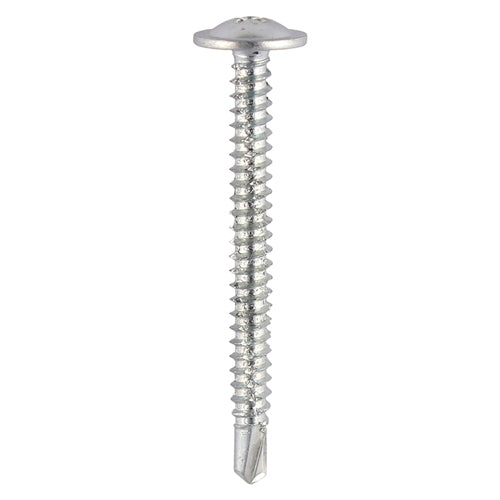 Baypole Screws - Wafer Flange - PH - Self-Drilling Point - Zinc - 4.8 x 80 - Box of 200