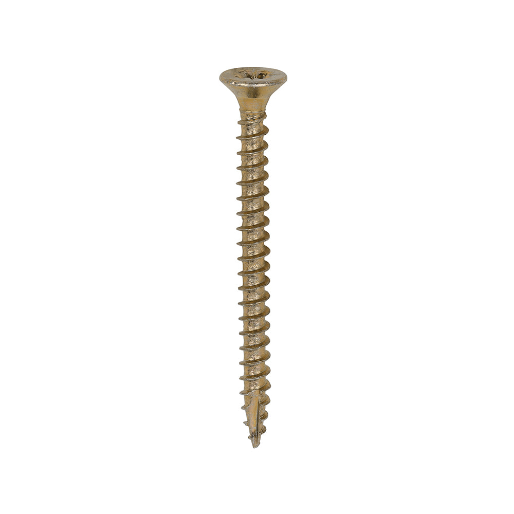 Classic Multi-Purpose Screws - PZ - Double Countersunk - Yellow - 3.0 x 35 - Box of 200