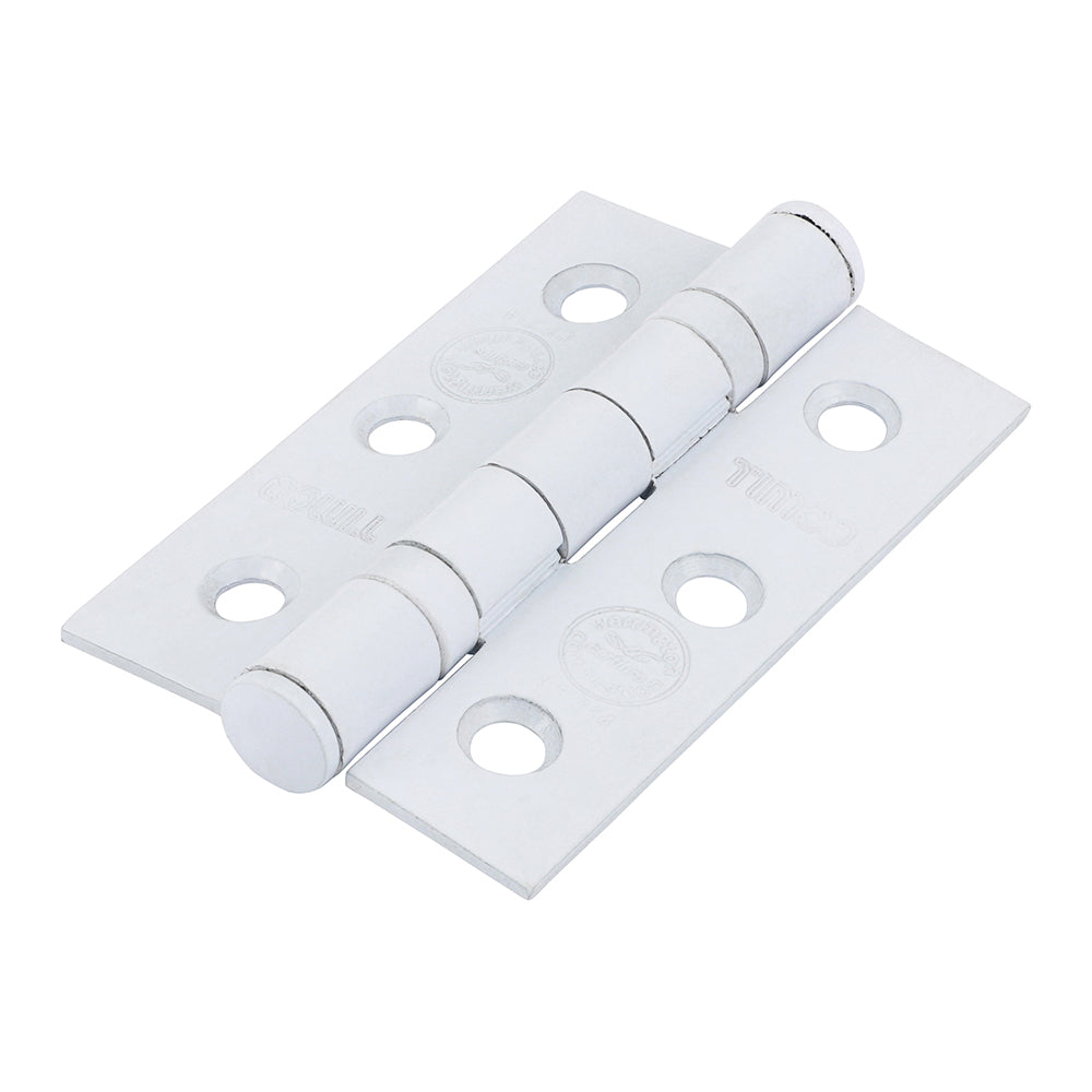 Grade 7 Fire Door Hinges - Epoxy White - 76 x 50 x 2.0 - Box of 1