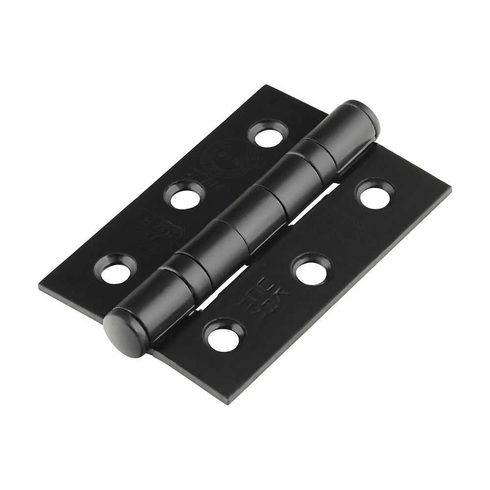 Grade 7 Fire Door Hinges - Epoxy Black - 76 x 50 x 2.0 - Box of 1